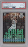 Brandon Miller from the 2023-24 Panini Mosaic set featuring a Green Mosaic parallel graded by PSA and given an overall grade of 10.