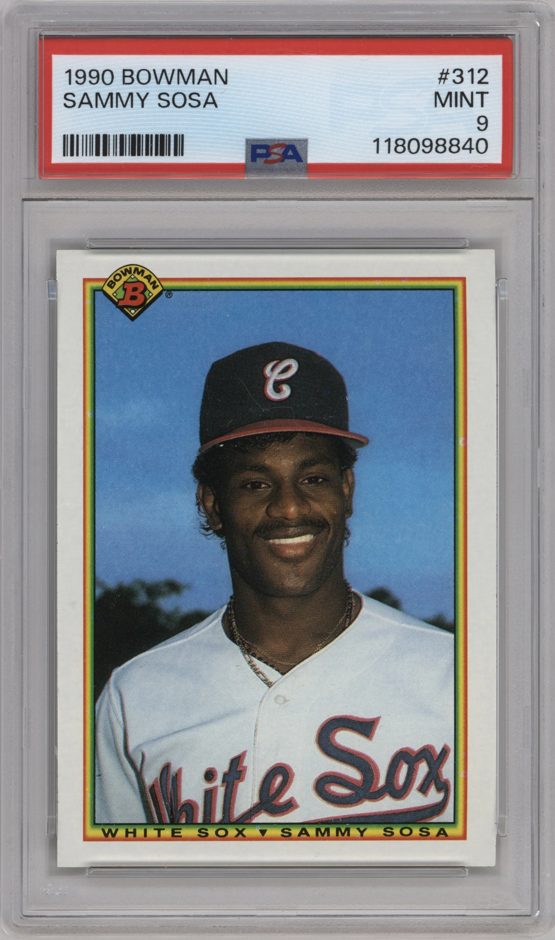 1990 Bowman Sammy Sosa PSA 9