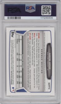Aaron Judge from the 2013 Bowman Draft Picks & Prospects set graded by PSA and given an overall grade of 10.