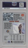 Torry Holt from the 1999 Bowman's Best set featuring a Atomic Refractor parallel graded by PSA and given an overall grade of 10.