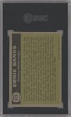 Ernie Banks from the 1961 Topps set graded by SGC and given an overall grade of 6.
