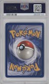 Mew from the 2000 Pokemon set featuring a Pokemon League parallel graded by PSA and given an overall grade of 10.