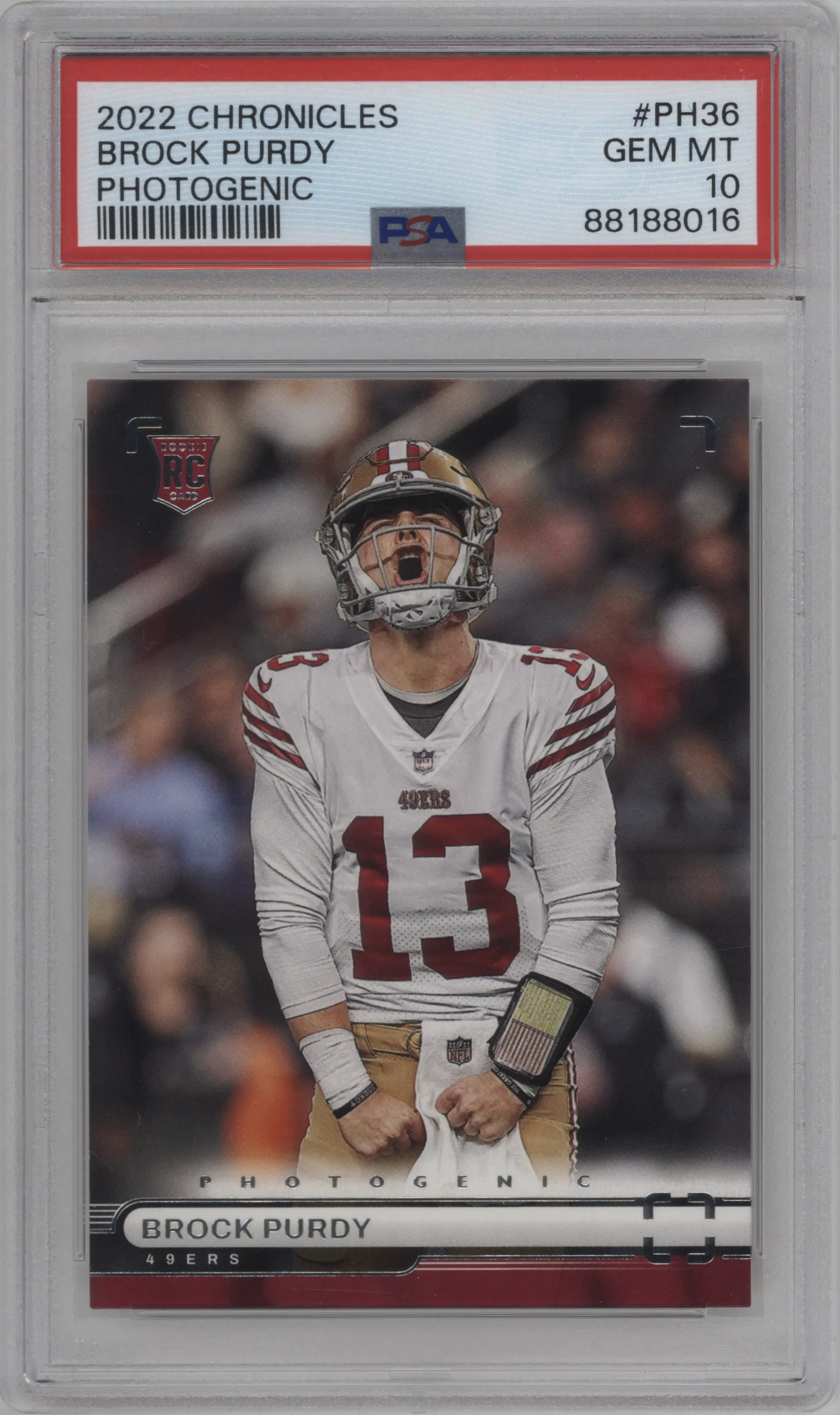 2022 Panini Chronicles Photogenic Brock Purdy #PH-36 PSA 10