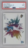 Brian Thomas Jr. from the 2024 Panini Prizm set graded by PSA and given an overall grade of 9.
