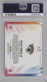 Brian Thomas Jr. from the 2024 Panini Prizm set graded by PSA and given an overall grade of 9.