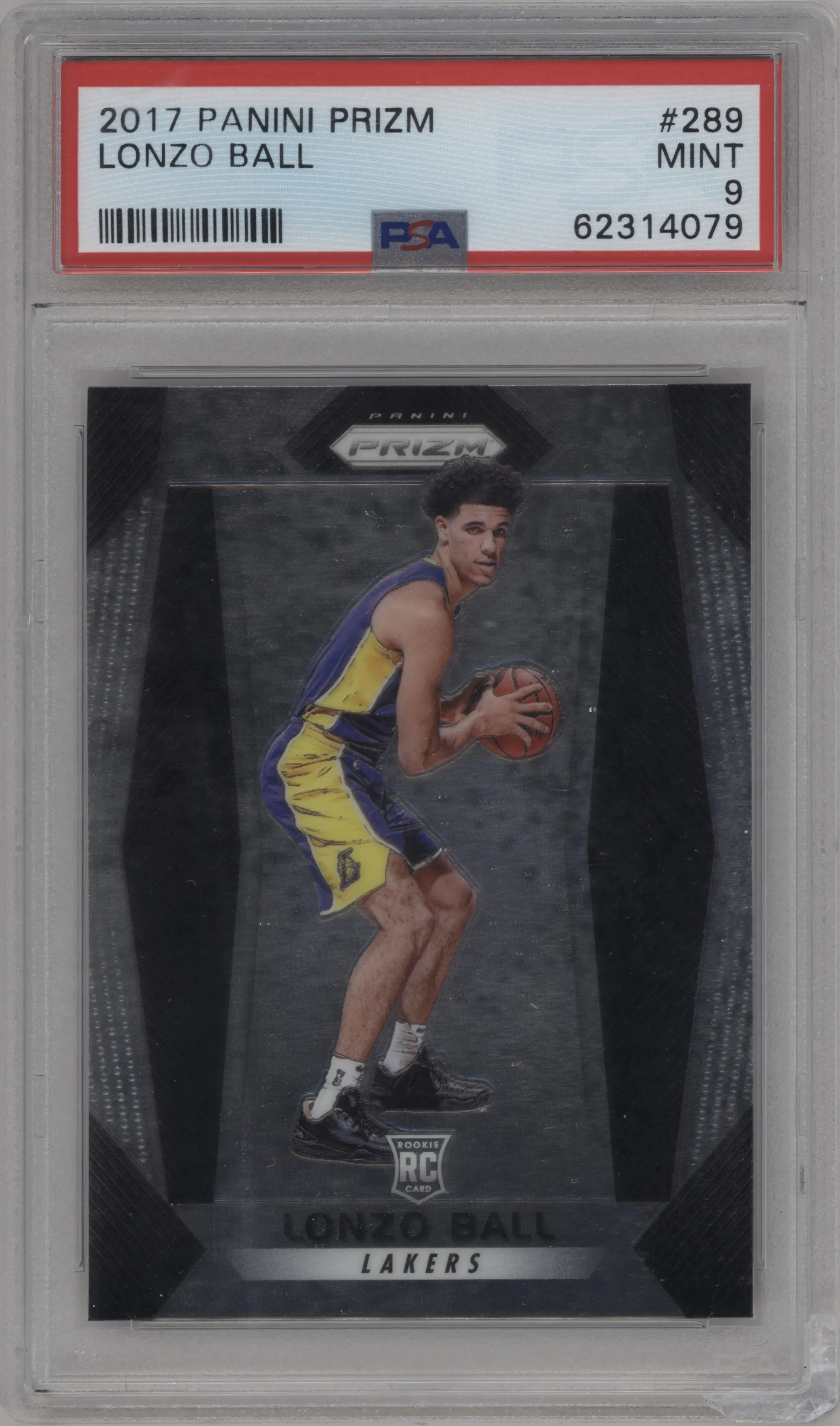 2017 Panini Prizm Lonzo Ball #289 PSA 9