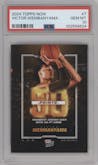Victor Wembanyama from the 2024-25 Topps Now set graded by PSA and given an overall grade of 10.