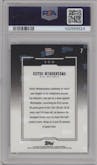 Victor Wembanyama from the 2024-25 Topps Now set graded by PSA and given an overall grade of 10.