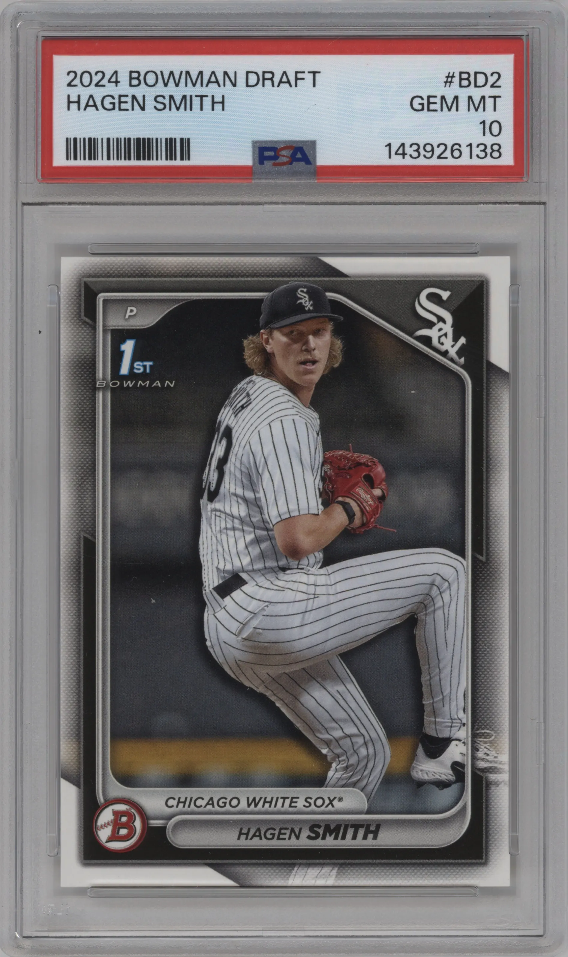 2024 Bowman Draft Hagen Smith #BD-2 PSA 10