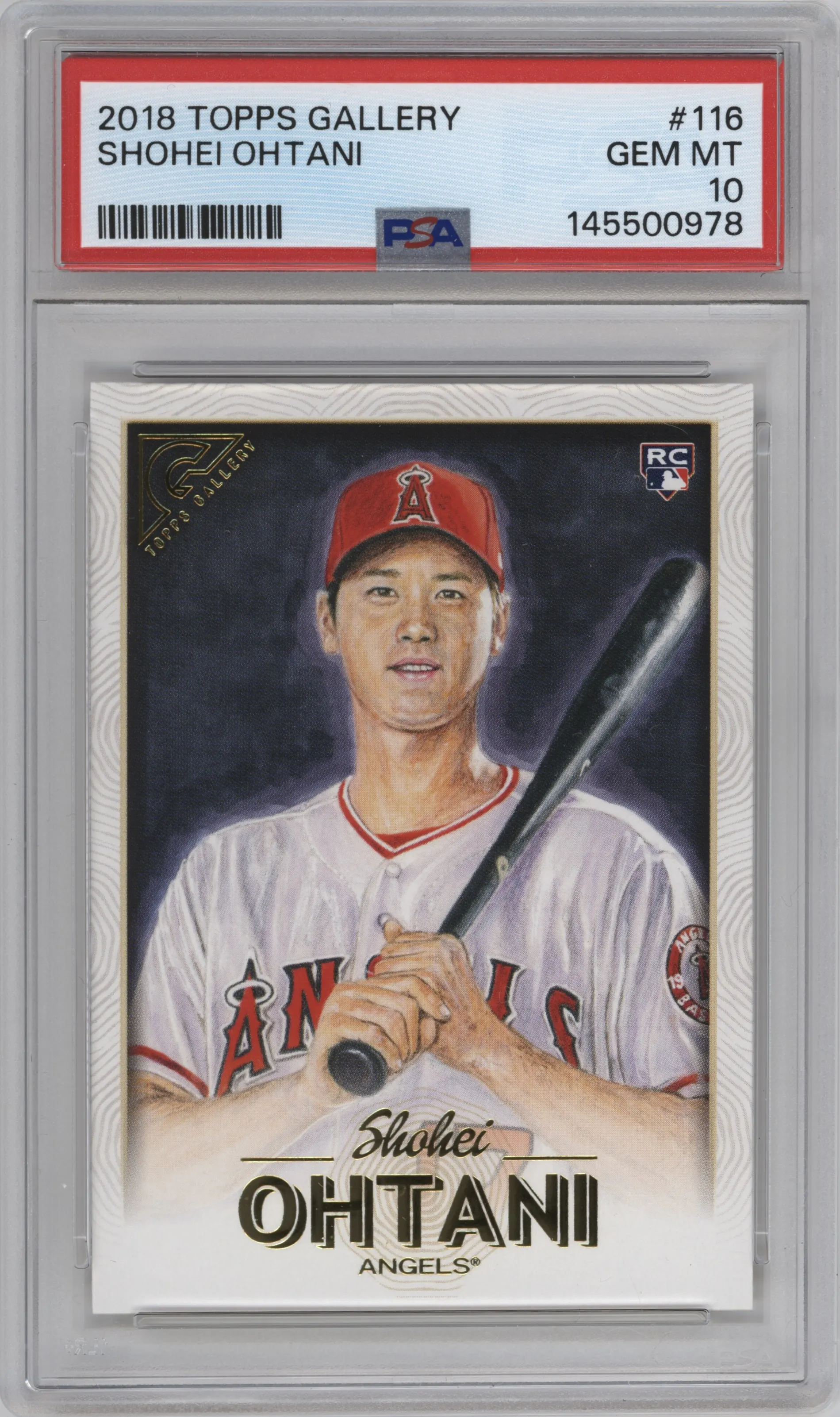 2018 Topps Gallery Shohei Ohtani #116 PSA 10