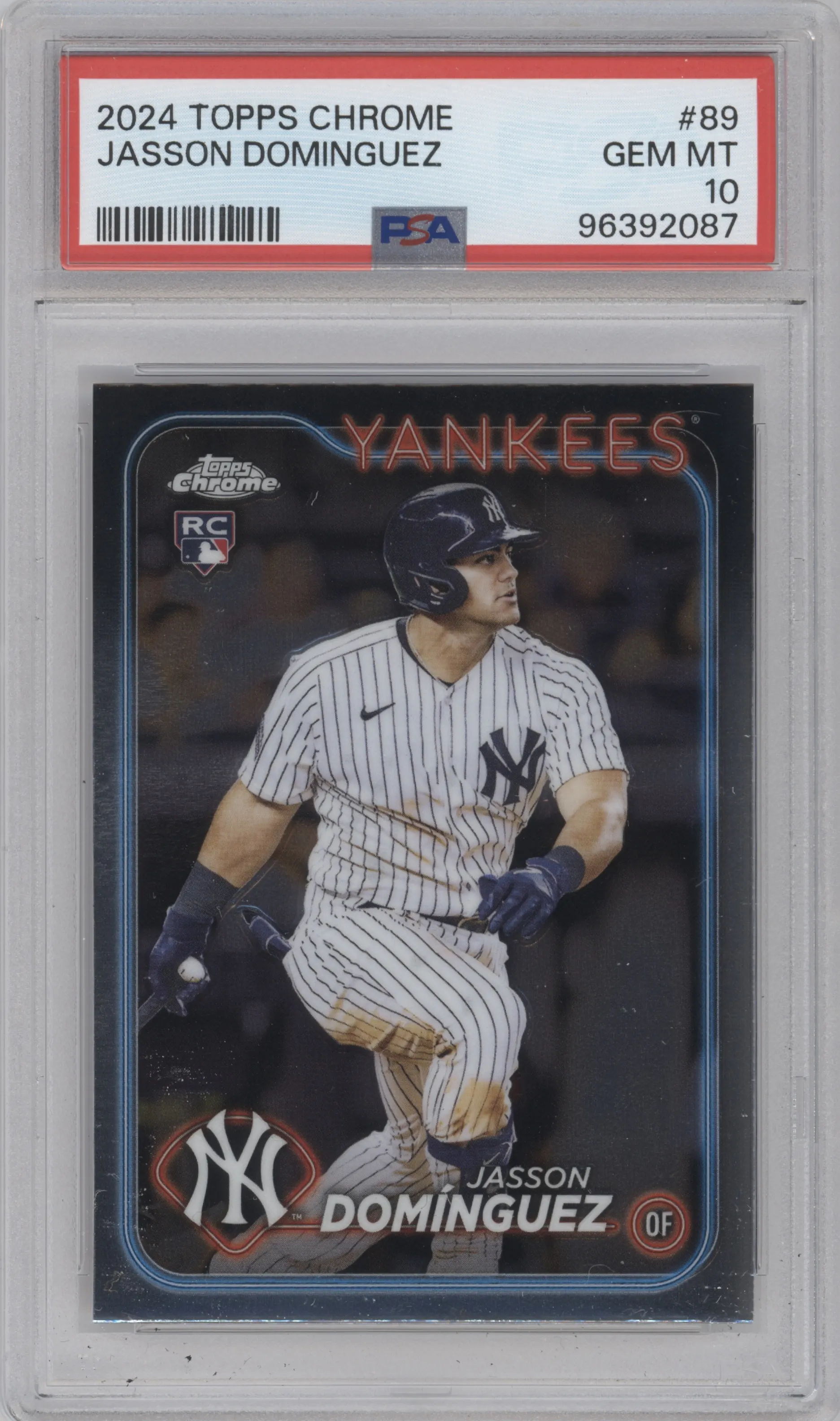 2024 Topps Chrome Jasson Dominguez #89 PSA 10