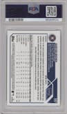 Hunter Brown from the 2023 Topps Chrome set featuring a Refractor parallel graded by PSA and given an overall grade of 10.
