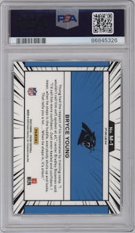 Bryce Young from the 2023 Panini Prizm set graded by PSA and given an overall grade of 10.