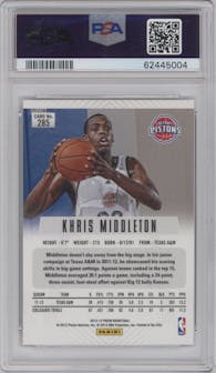 Khris Middleton from the 2012-13 Panini Prizm set graded by PSA and given an overall grade of 10.