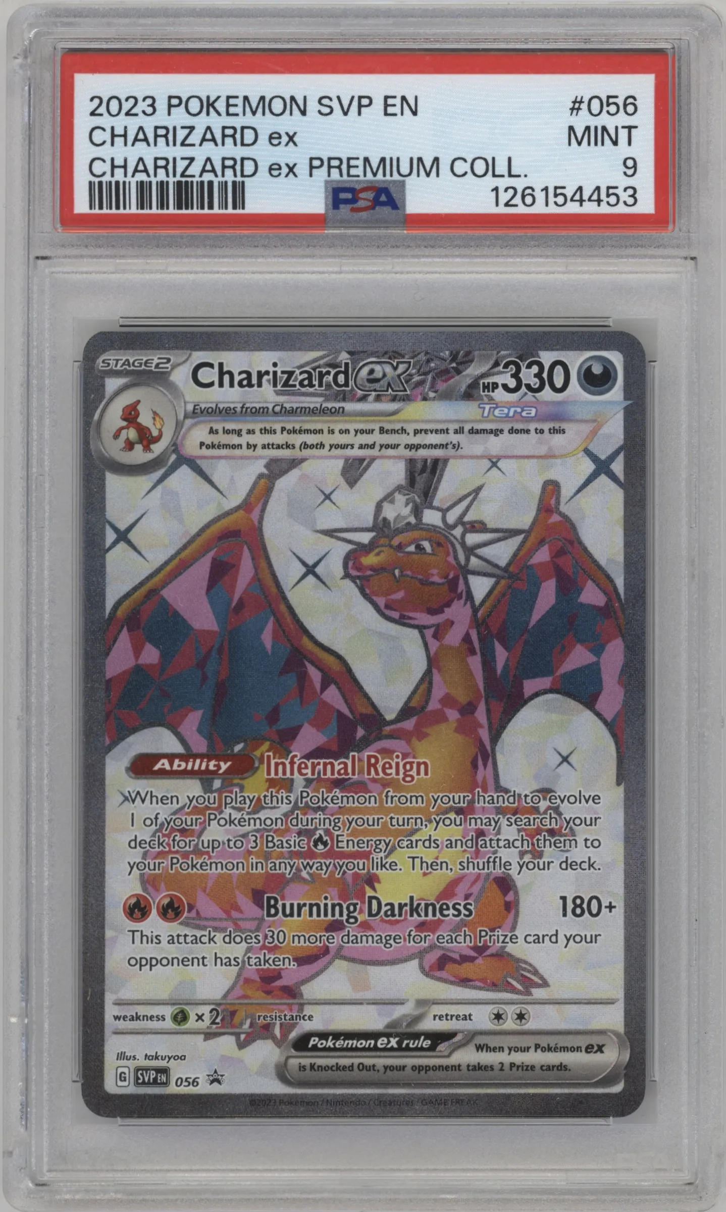 2023 Pokemon SV Charizard ex Charizard ex Premium Collection #056 PSA 9