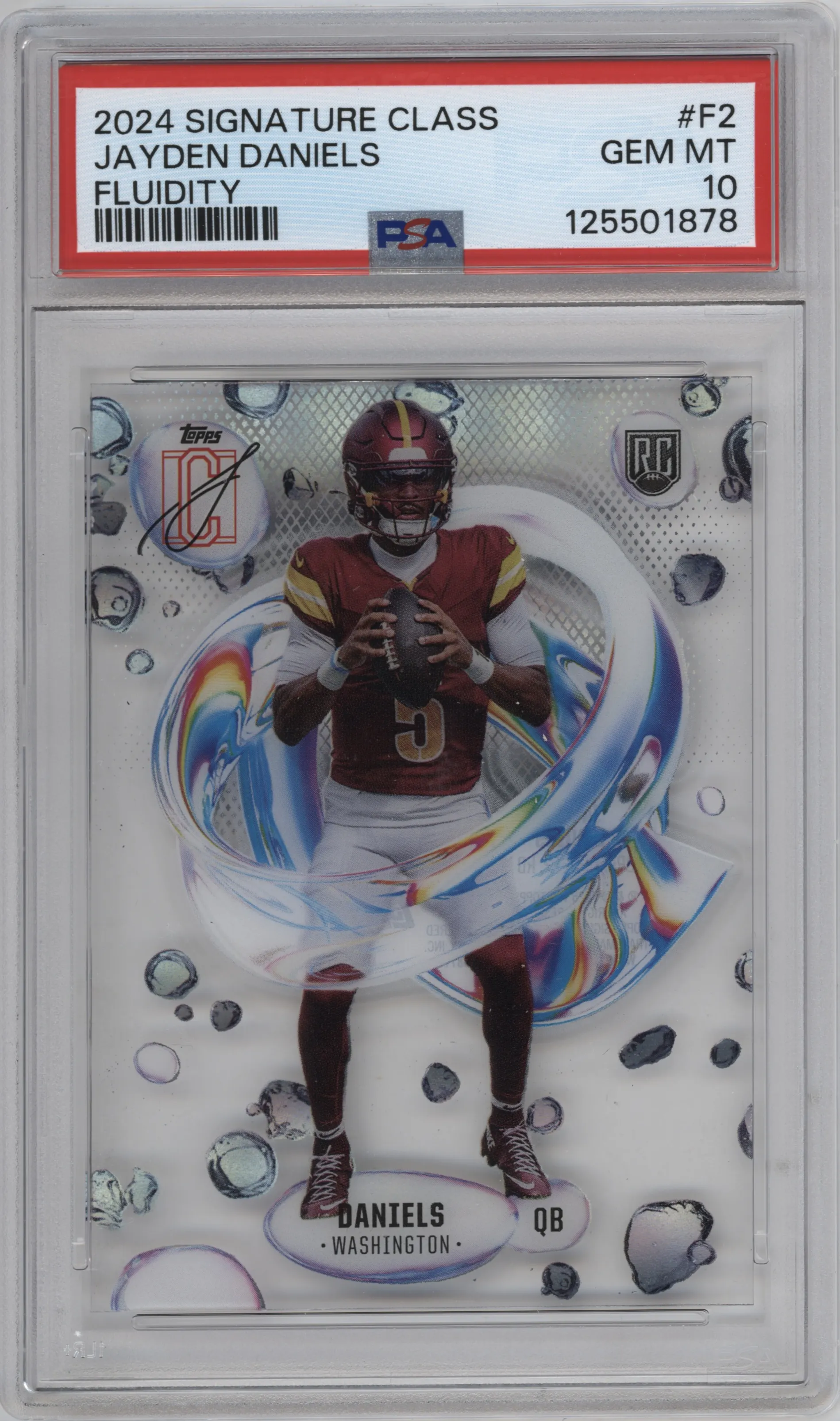 2024 Topps Signature Class Fluidity Jayden Daniels #F-2 PSA 10