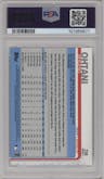 Shohei Ohtani from the 2019 Topps Series 1 set graded by PSA and given an overall grade of 10.