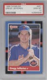 Gregg Jefferies from the 1988 Donruss set graded by PSA and given an overall grade of 10.