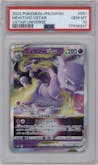 Mewtwo VSTAR from the 2022 Pokemon SWSH JPN set graded by PSA and given an overall grade of 10.
