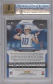 Justin Herbert from the 2020 Panini Prizm set featuring a Red Wave parallel graded by Beckett and given an overall grade of 9.