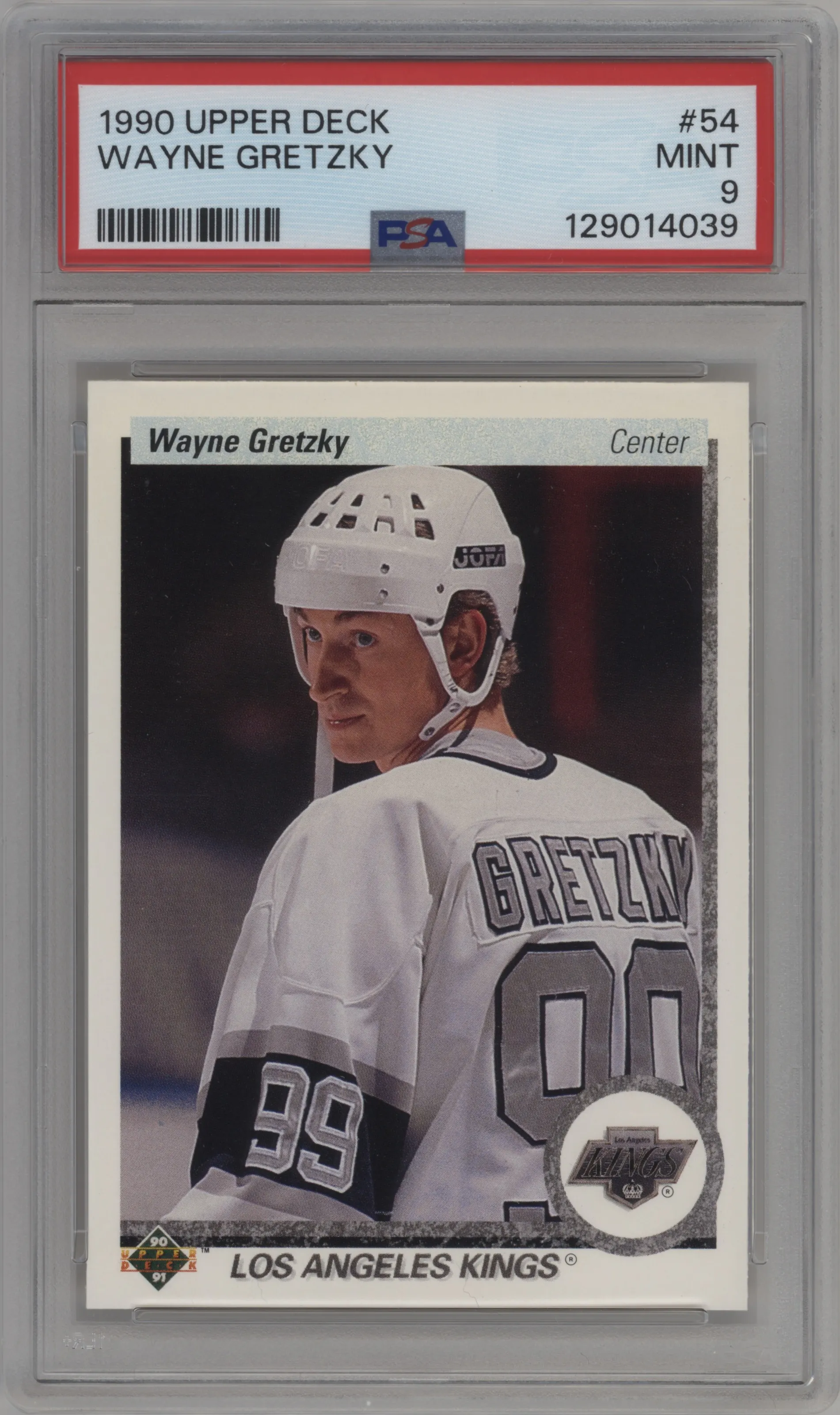 1990 Upper Deck Wayne Gretzky #54 PSA 9
