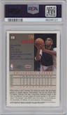 Tim Duncan from the 1997-98 Topps Chrome set graded by PSA and given an overall grade of 9.
