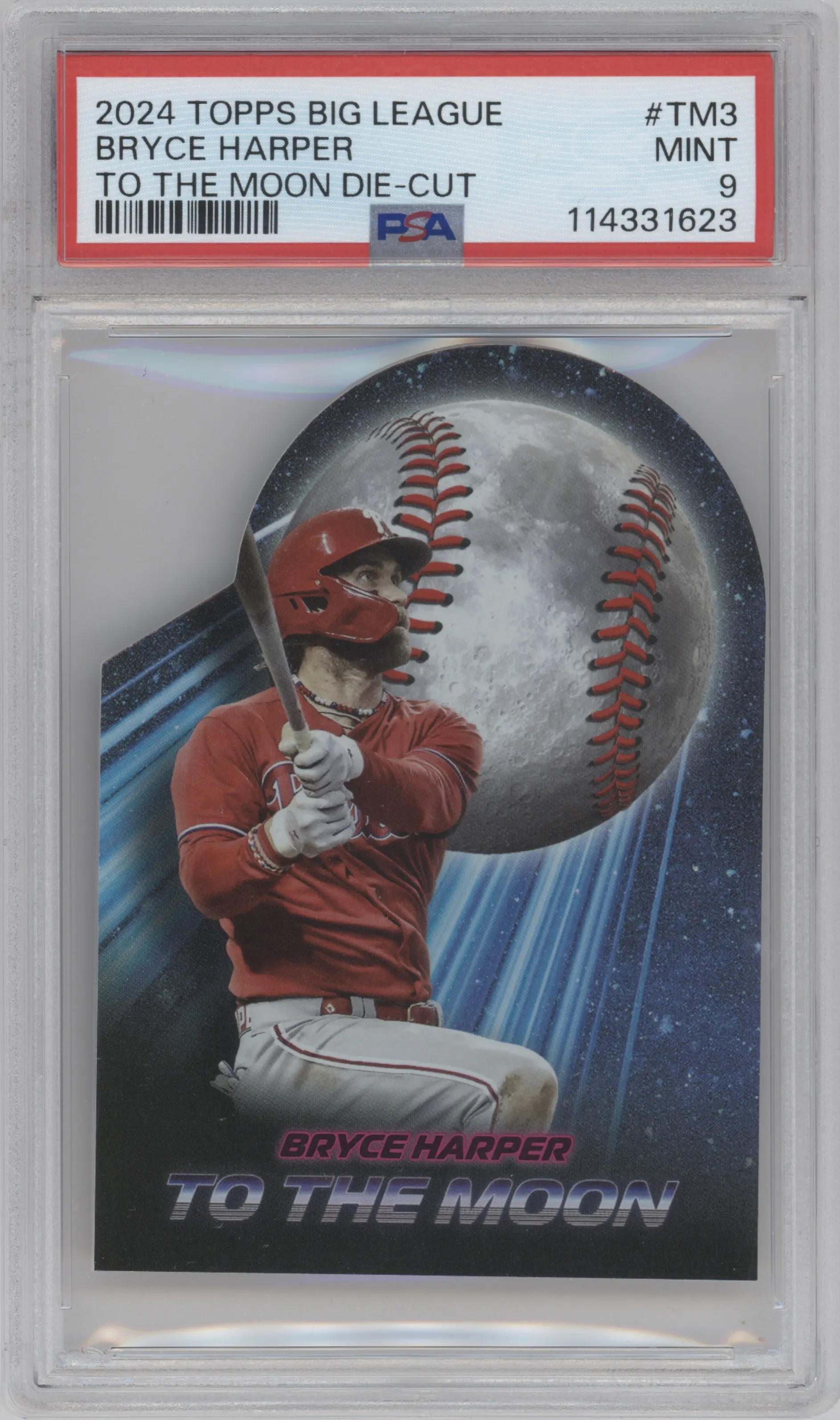 2024 Topps Big League To the Moon Bryce Harper #TM-3 PSA 9