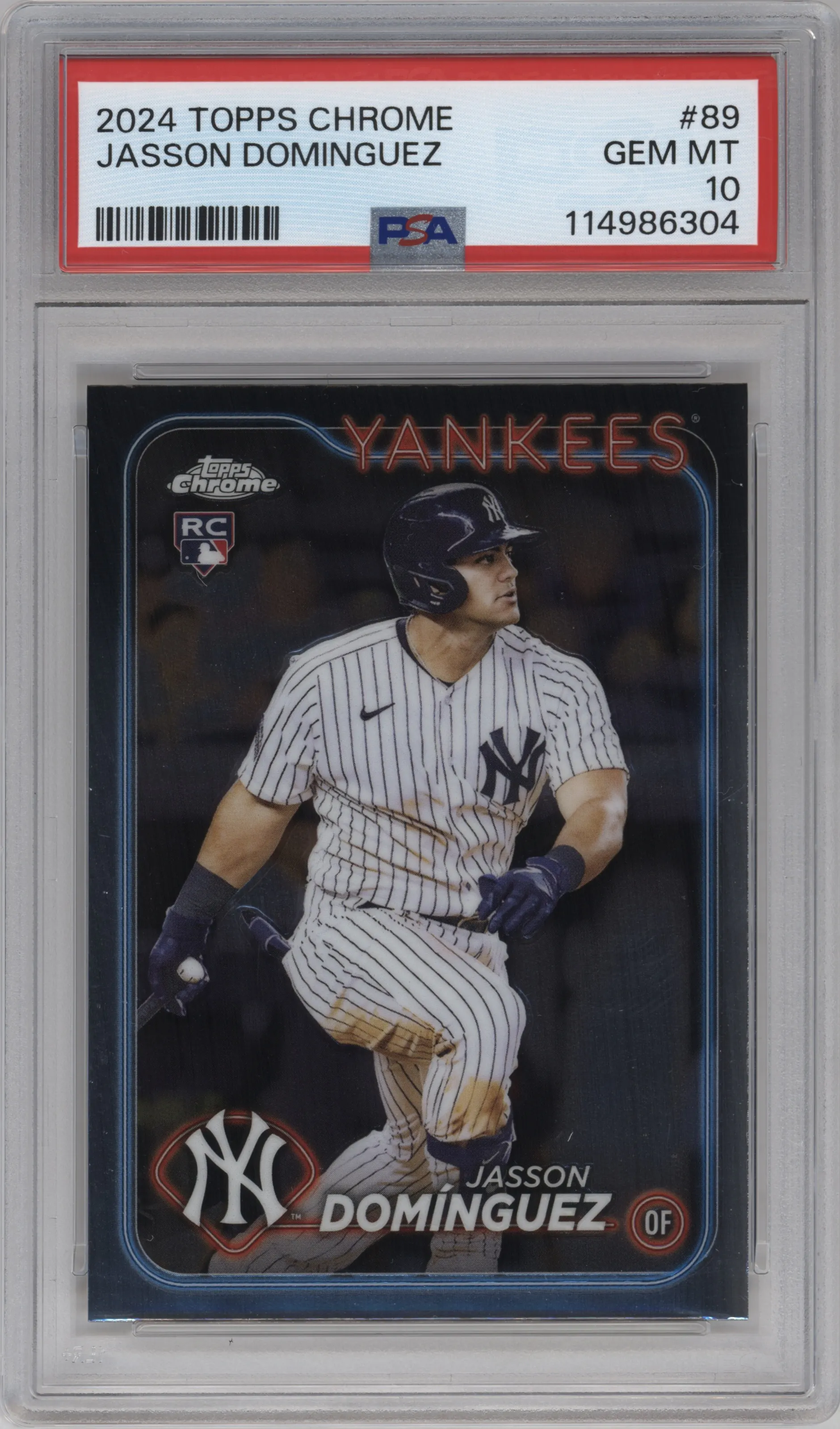 2024 Topps Chrome Jasson Dominguez PSA 10