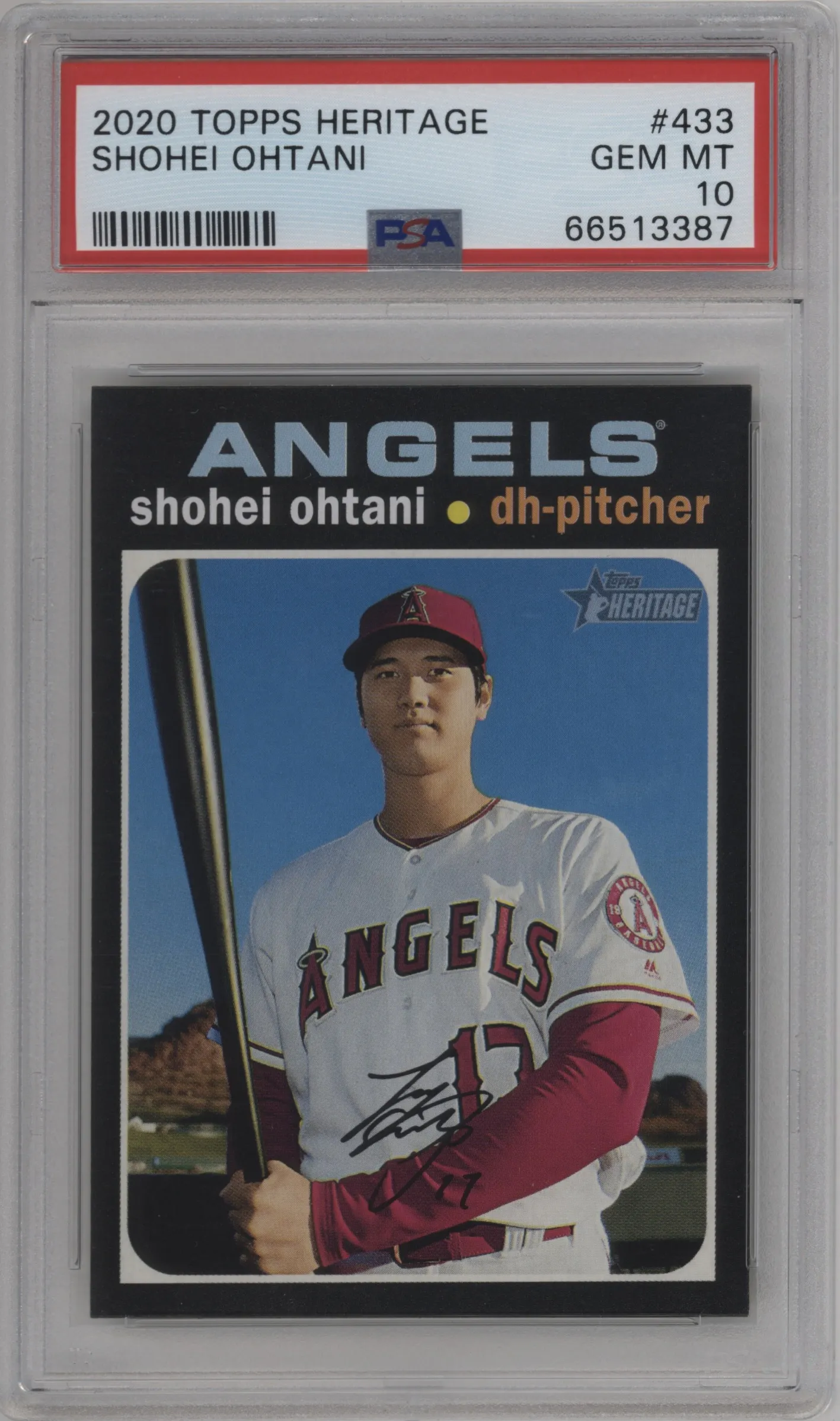 2020 Topps Heritage HN SP Shohei Ohtani #433 PSA 10