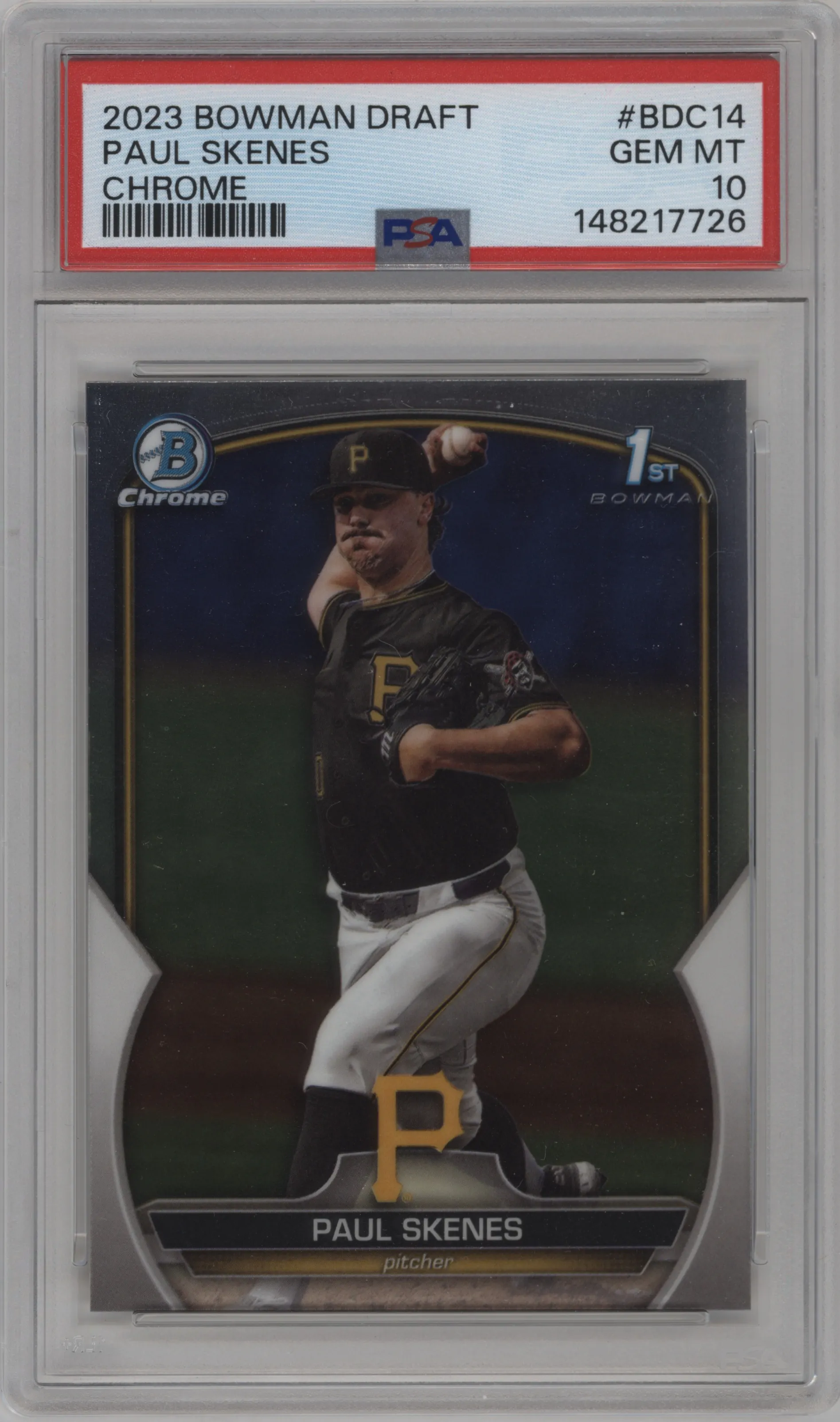 2023 Bowman Draft Chrome Paul Skenes PSA 10