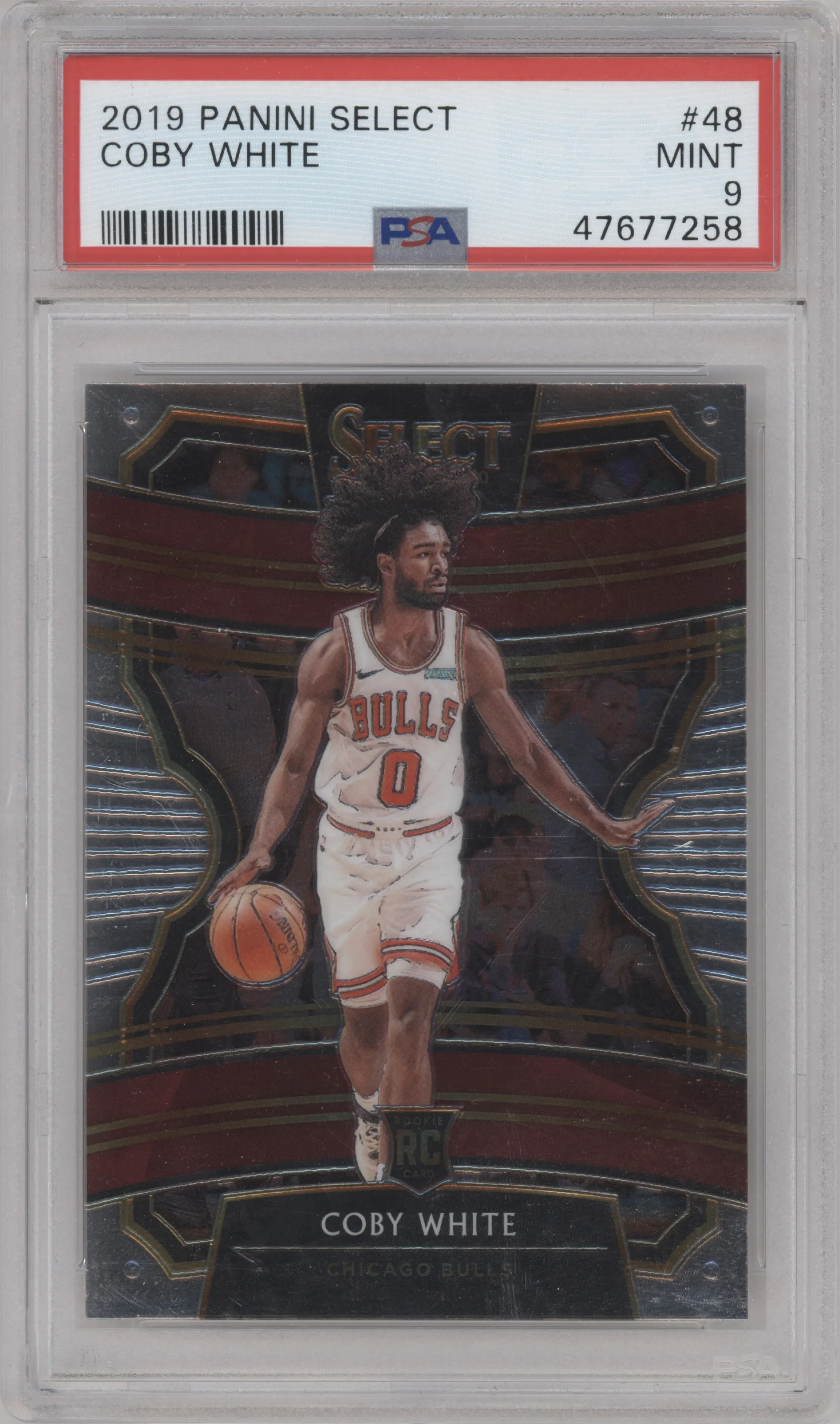 2019 Panini Select Coby White PSA 9