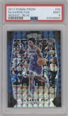 De'Aaron Fox from the 2017-18 Panini Mosaic Prizm  set featuring a Blue parallel graded by PSA and given an overall grade of 9.