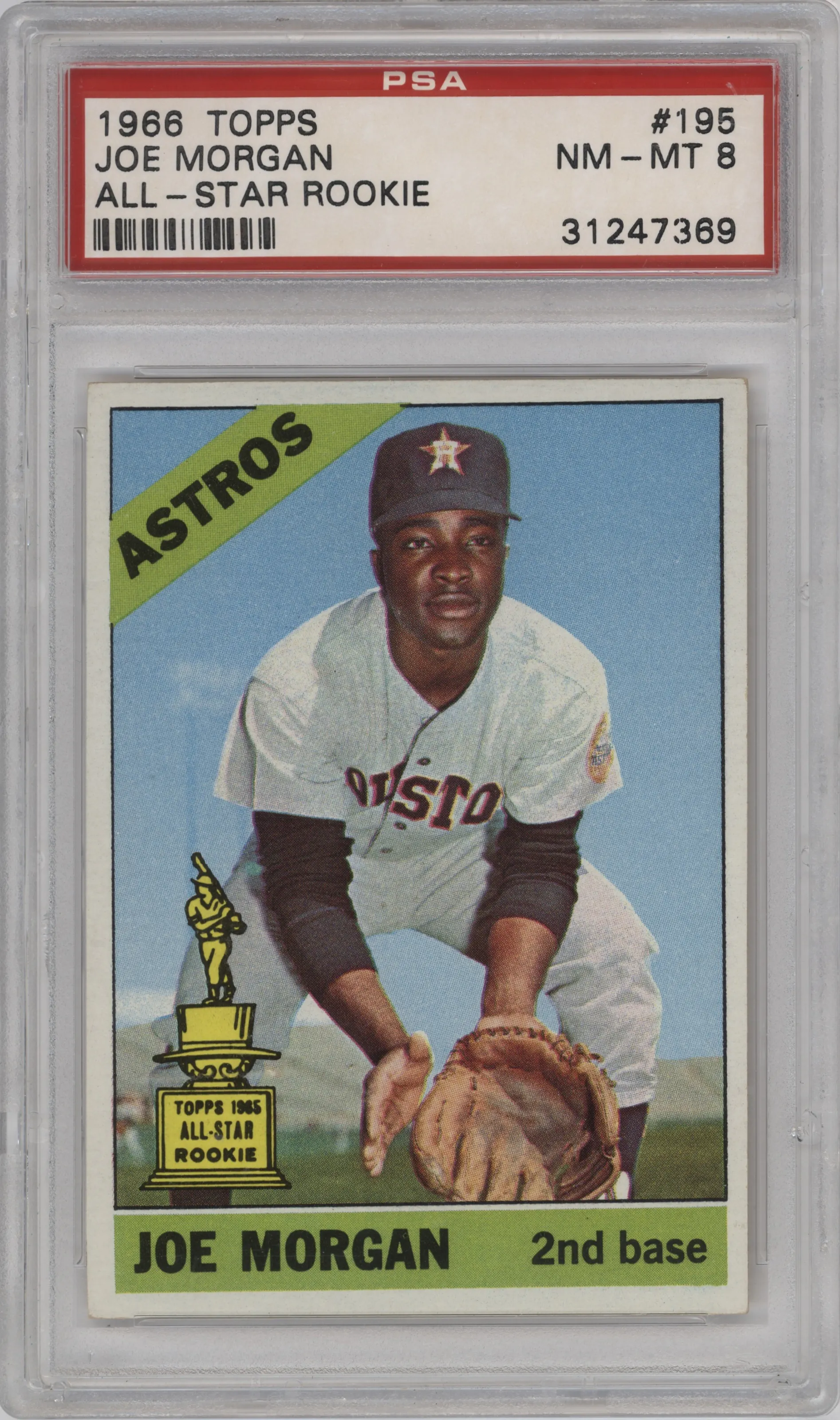 1966 Topps Joe Morgan #195 PSA 8