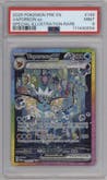 Vaporeon ex from the 2025 Pokemon SV set graded by PSA and given an overall grade of 9.