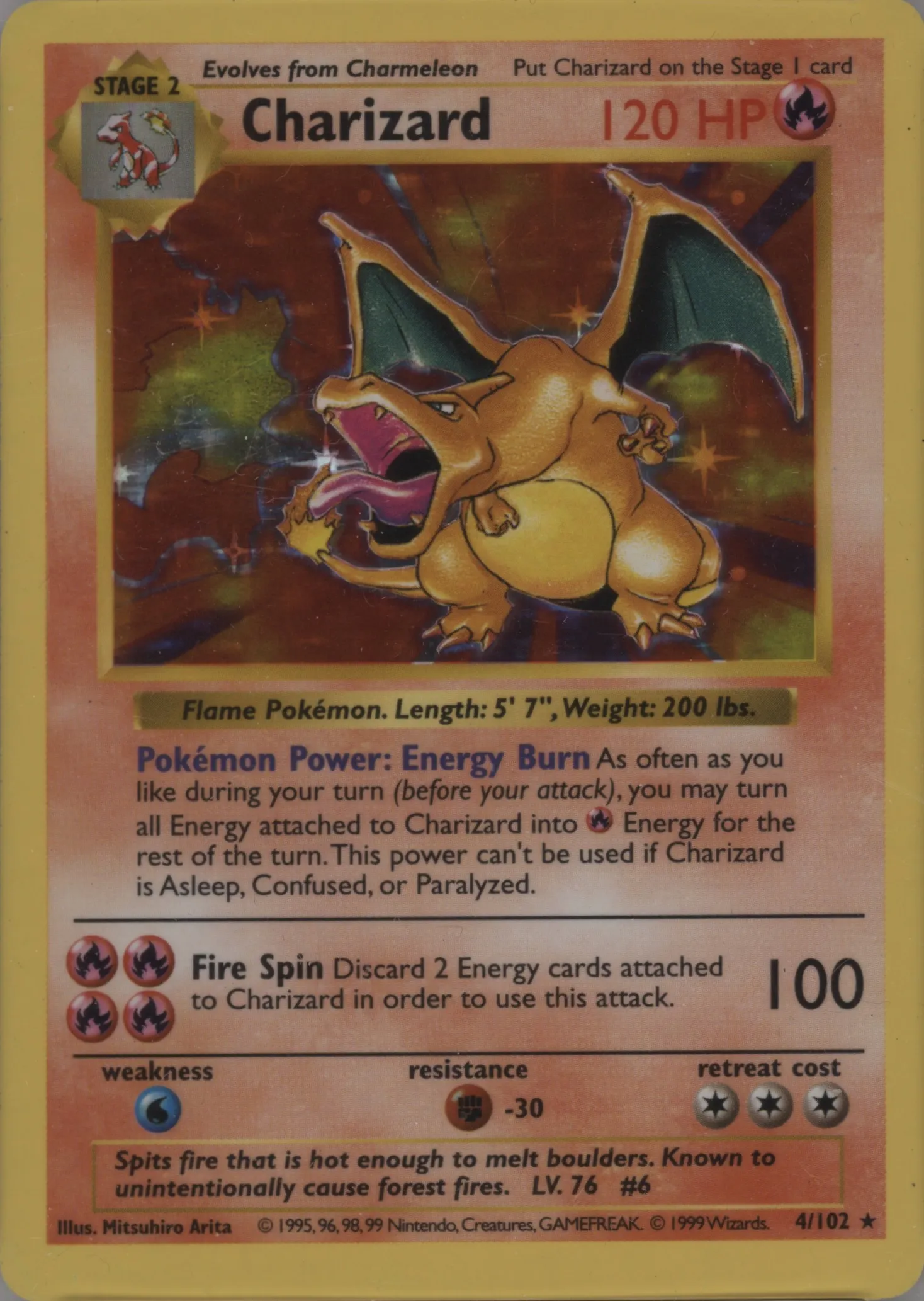charizard base set pokemon card NM】Charizard 006 1996 Base Set Holo Old Back Pokemon Card – japanmaster