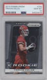 Travis Kelce from the 2013 Panini Prizm set graded by PSA and given an overall grade of 10.