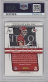 Travis Kelce from the 2013 Panini Prizm set graded by PSA and given an overall grade of 10.