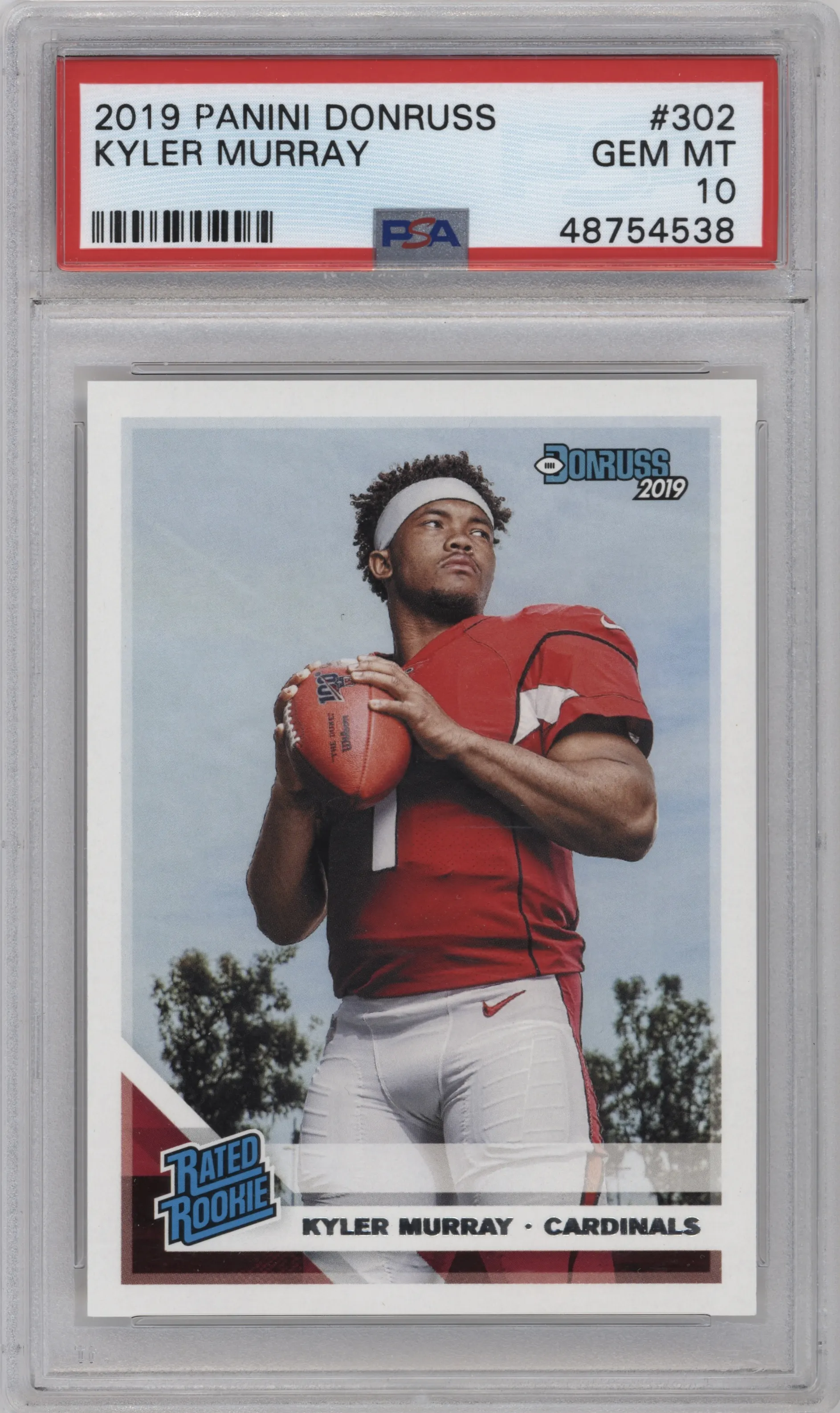 2019 Panini Donruss Rated Rookie Kyler Murray PSA 10