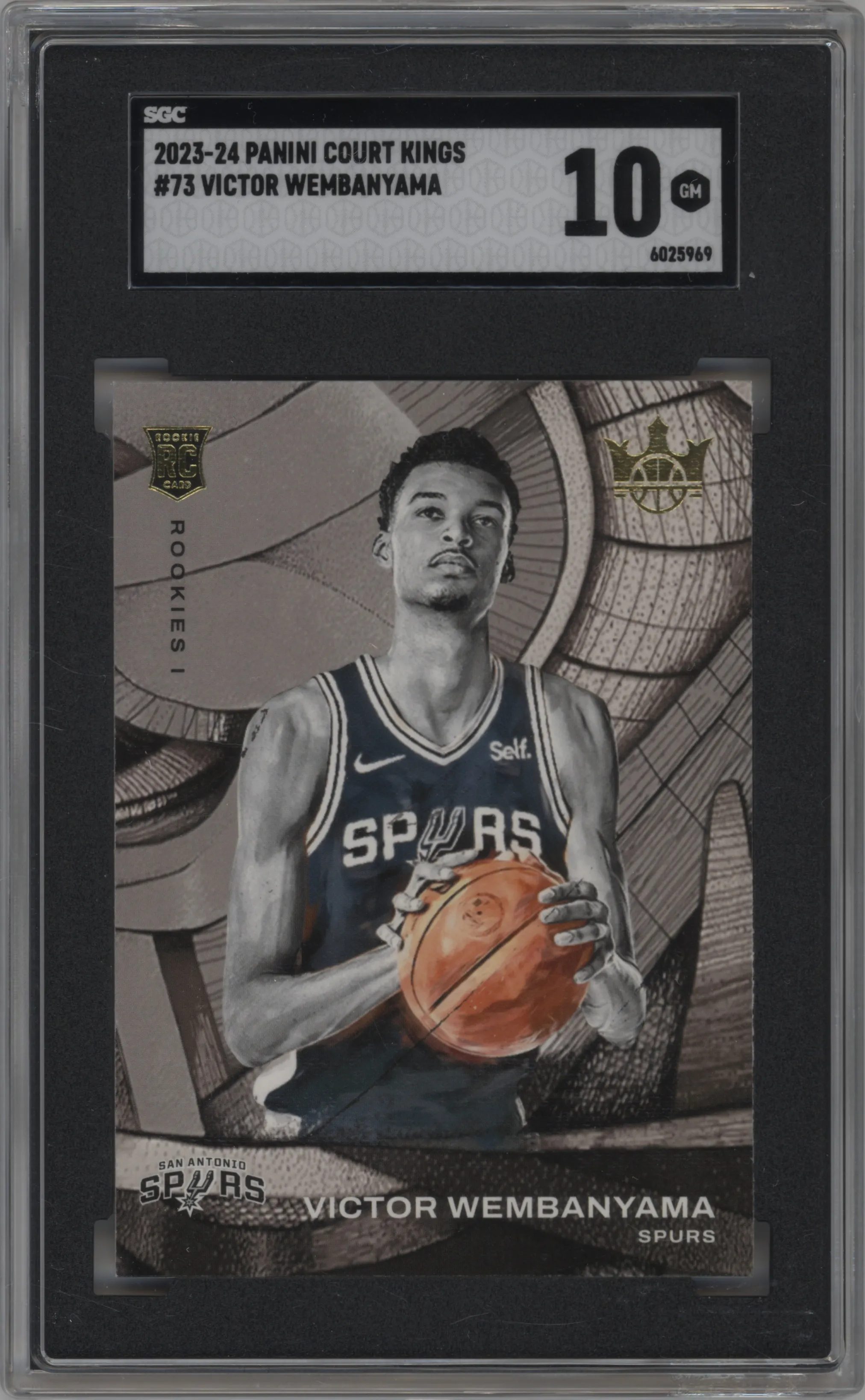 2023 Panini Court Kings Rookies I Victor Wembanyama #73 SGC 10