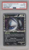 Absol from the 2010 Pokemon HG & SS set graded by PSA and given an overall grade of 10.