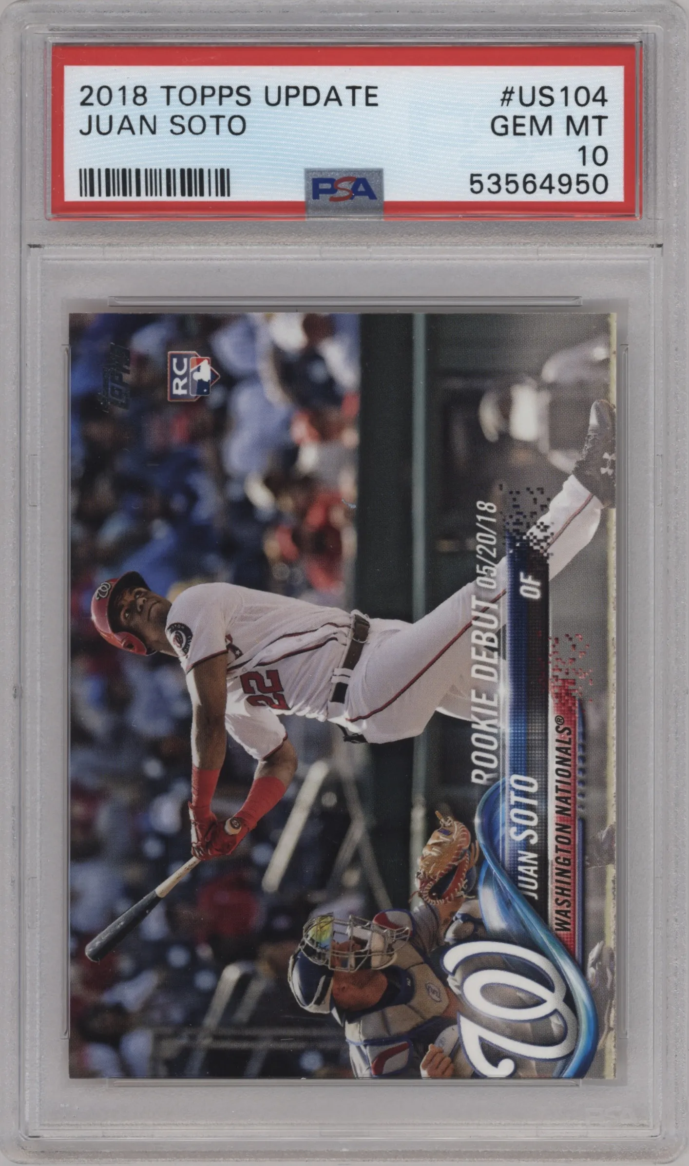 2018 Topps Update Juan Soto #US104 PSA 10