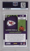 Xavier Worthy from the 2024 Score-a-Treat set featuring a Bats parallel graded by PSA and given an overall grade of 10.