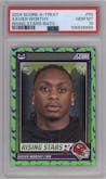 Xavier Worthy from the 2024 Score-a-Treat set featuring a Bats parallel graded by PSA and given an overall grade of 10.