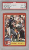 Lawrence Taylor  from the 1985 Topps set graded by PSA and given an overall grade of 8.