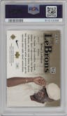 Wise LeBron from the 2006-07 Upper Deck set graded by PSA and given an overall grade of 9.