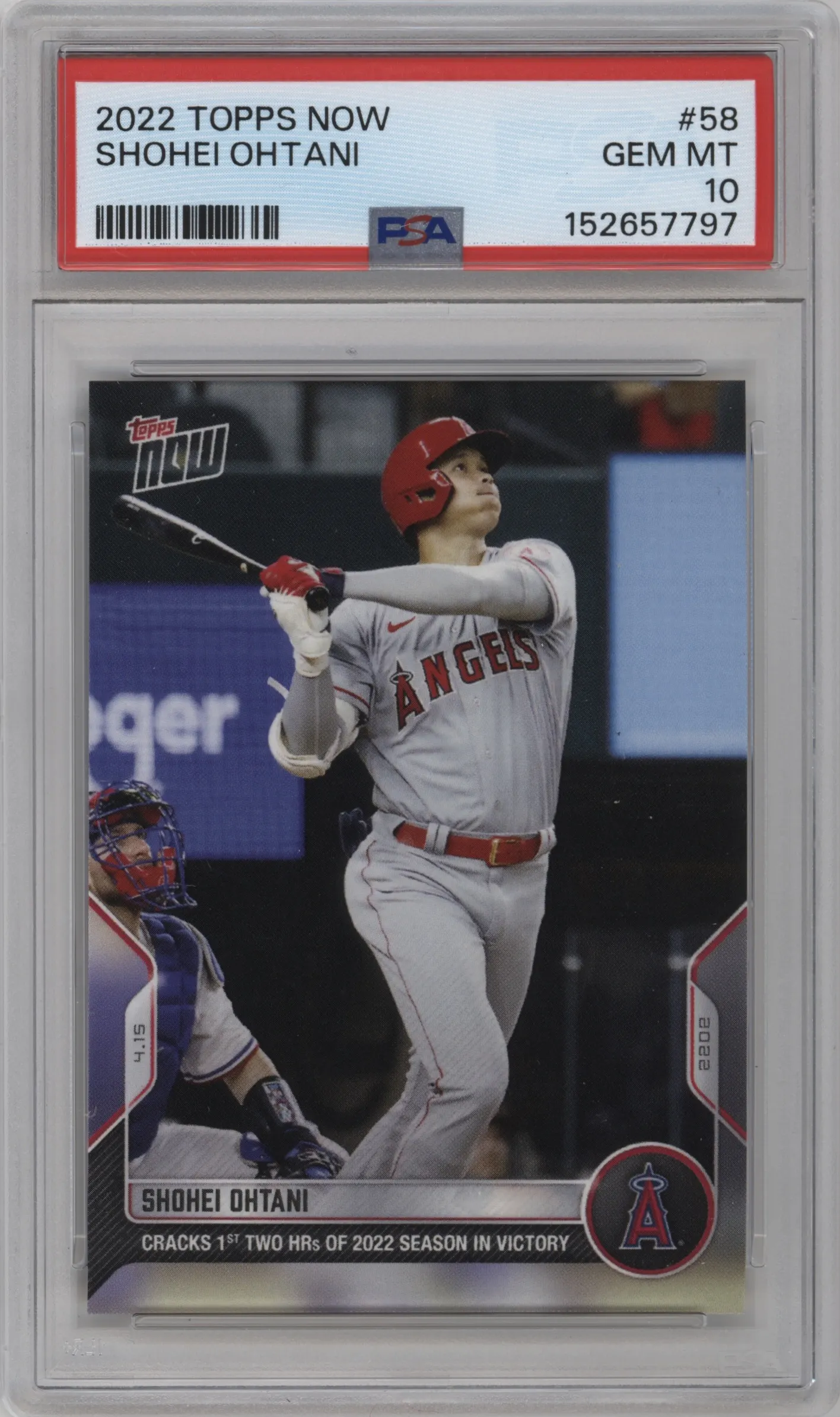 2022 Topps Now Shohei Ohtani #58 PSA 10
