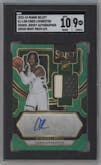 Chris Livingston from the 2023-24 Panini Select  set featuring a Green Wave Prizm parallel graded by SGC and given an overall grade of 9.
