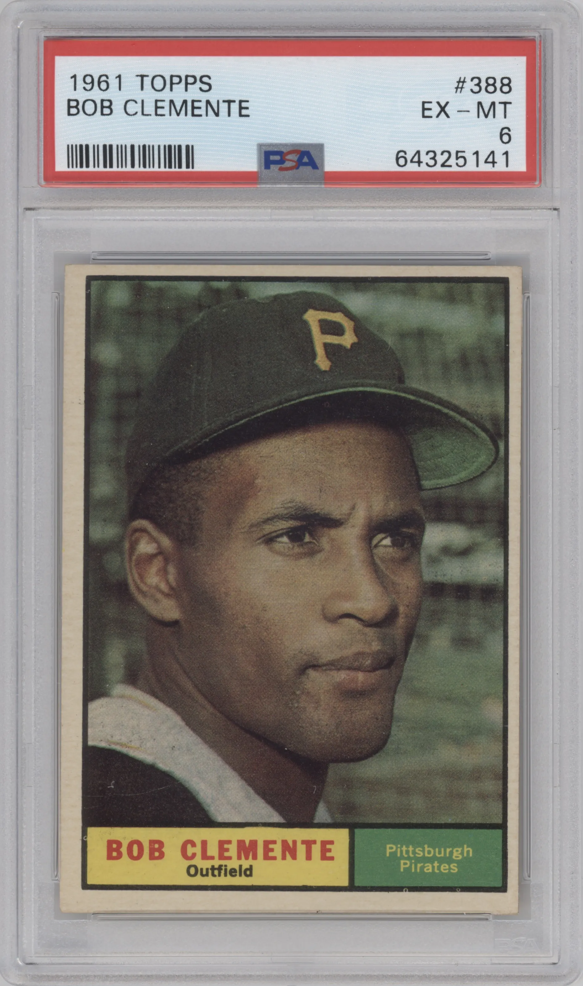 1961 Topps Bob Clemente PSA 6