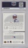 Tom Brady from the 2002 Upper Deck SP Authentic  set graded by PSA and given an overall grade of 10.