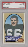 Bill Bergey  from the 1970 Topps set graded by PSA and given an overall grade of 8.